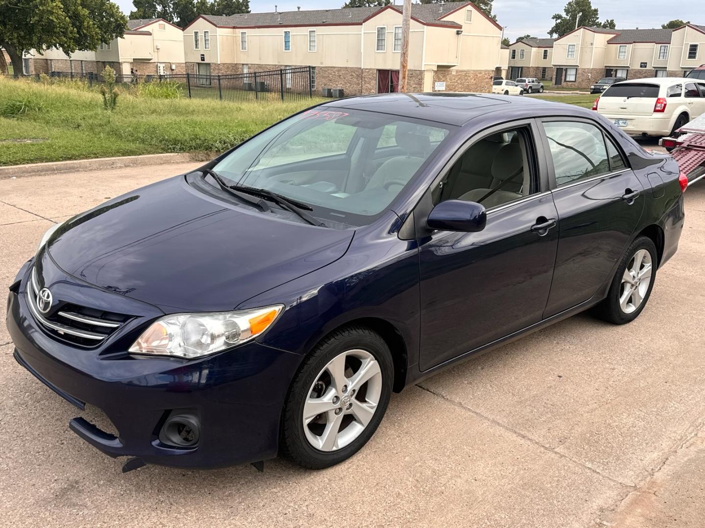 2013 BLUE Toyota Corolla S 5-Speed MT (2T1BU4EE4DC) with an 1.8L L4 DOHC 16V engine, 5-Speed Manual transmission, located at 8101 E. Skelly Dr., Tulsa, OK, 74129, (918) 592-3593, 36.121891, -95.888802 - Photo#0