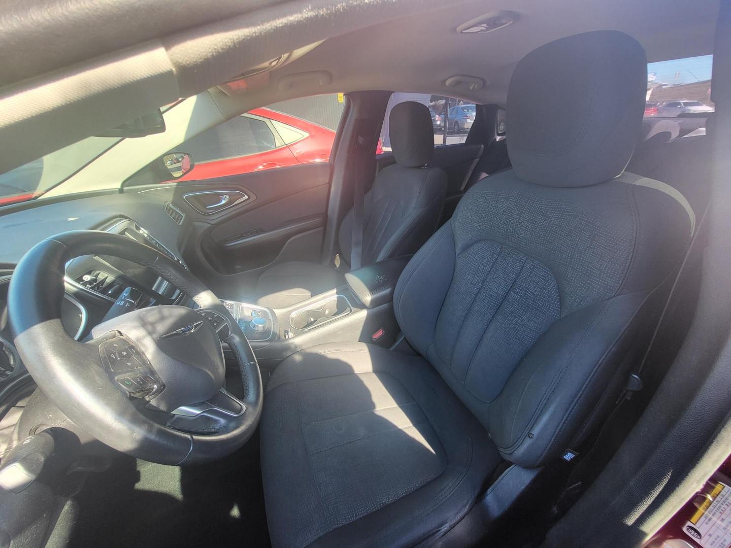 2016 RED Chrysler 200 Limited (1C3CCCAB5GN) with an 2.4L L4 DOHC 16V engine, 9A transmission, located at 8101 E. Skelly Dr., Tulsa, OK, 74129, (918) 592-3593, 36.121891, -95.888802 - Photo#2