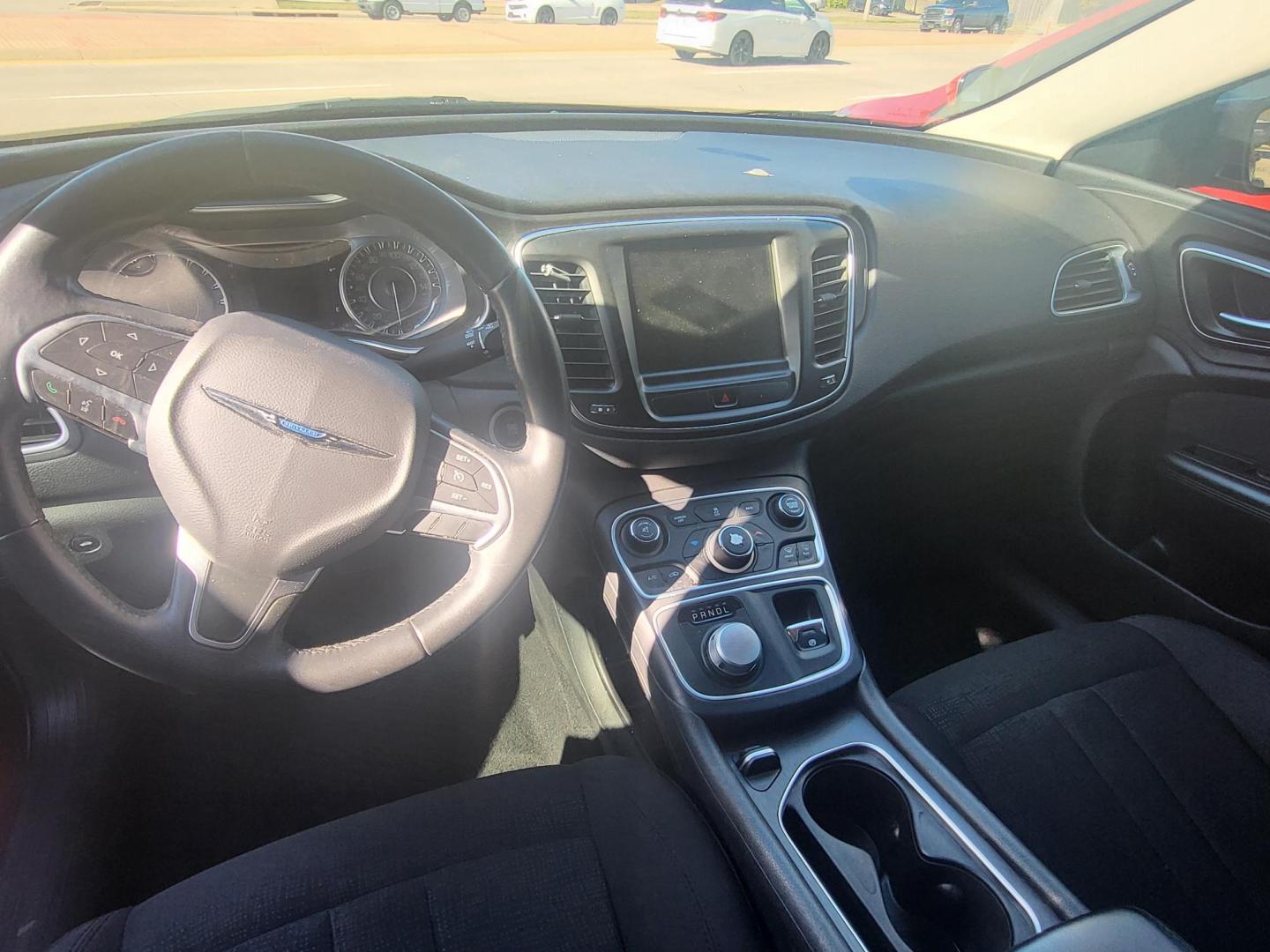 2016 RED Chrysler 200 Limited (1C3CCCAB5GN) with an 2.4L L4 DOHC 16V engine, 9A transmission, located at 8101 E. Skelly Dr., Tulsa, OK, 74129, (918) 592-3593, 36.121891, -95.888802 - Photo#4