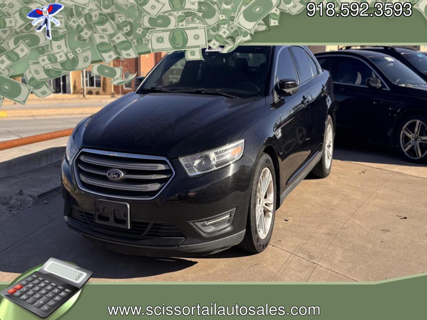 2016 BLACK Ford Taurus SEL FWD (1FAHP2E8XGG) with an 3.5L V6 DOHC 24V engine, 6A transmission, located at 24375 E. Hwy 51, Broken Arrow, OK, 74014, (918) 592-3593, 36.156311, -95.992752 - Photo#0