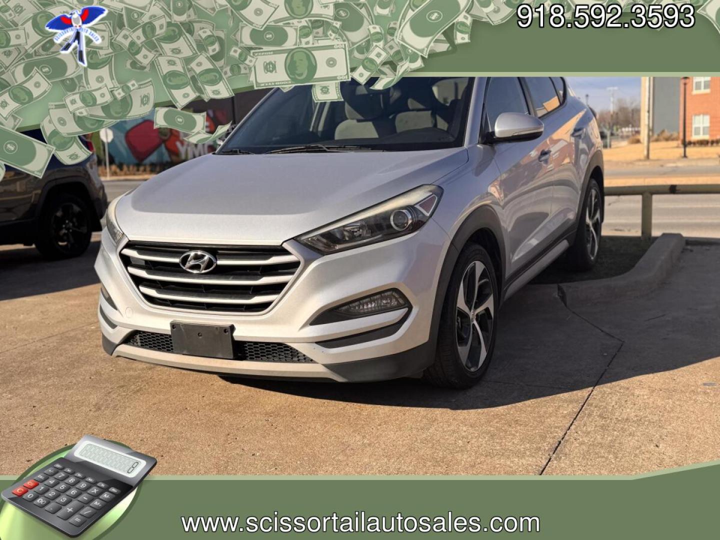 2017 SILVER Hyundai Tucson Eco (KM8J33A25HU) with an 1.6L L4 DOHC 16V engine, 7A transmission, located at 24375 E. Hwy 51, Broken Arrow, OK, 74014, (918) 592-3593, 36.156311, -95.992752 - Photo#0