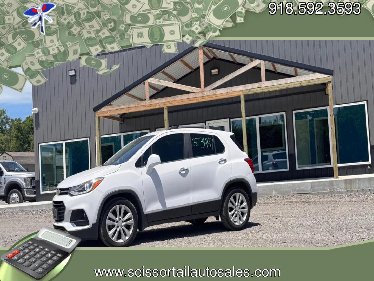 2018 BLACK Chevrolet Trax Premier FWD (3GNCJMSB3JL) with an 1.4L L4 DOHC 16V engine, 6A transmission, located at 8101 E. Skelly Dr., Tulsa, OK, 74129, (918) 592-3593, 36.121891, -95.888802 - Photo#0