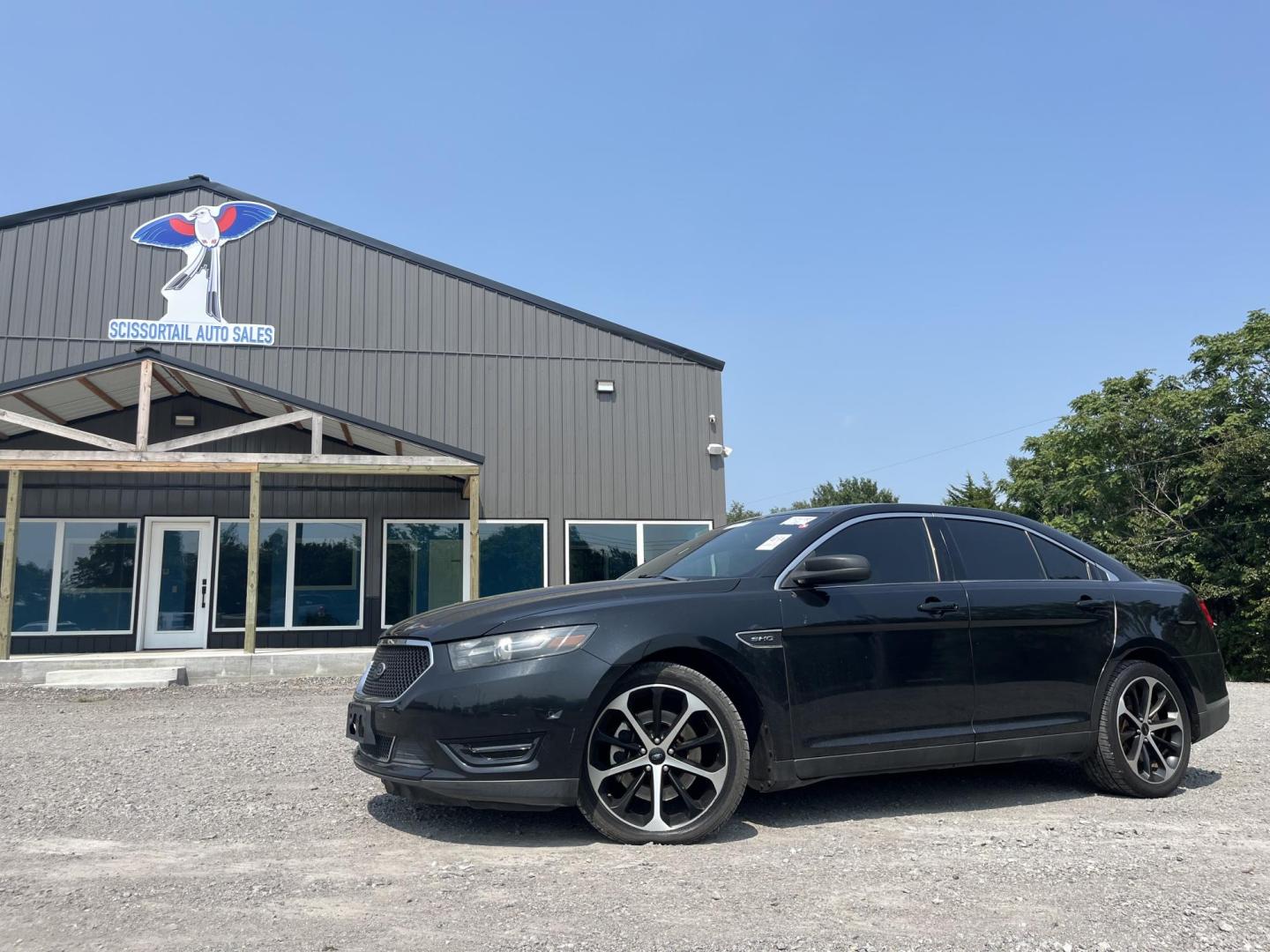 2015 BLACK Ford Taurus SHO AWD (1FAHP2KT0FG) with an 3.5L V6 DOHC 24V engine, 6-Speed Automatic transmission, located at 24375 E. Hwy 51, Broken Arrow, OK, 74014, (918) 592-3593, 36.156311, -95.992752 - Photo#0