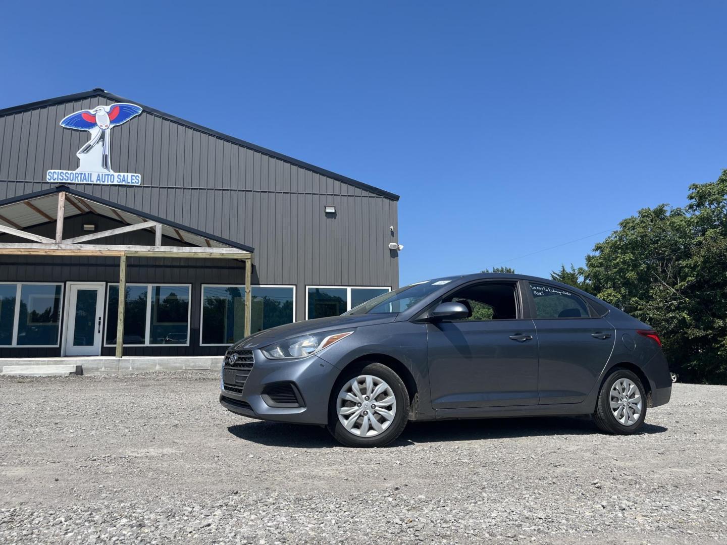 2020 GRAY Hyundai Accent SEL 4-Door 6A (3KPC24A65LE) with an 1.6L L4 DOHC 16V engine, 6A transmission, located at 8101 E. Skelly Dr., Tulsa, OK, 74129, (918) 592-3593, 36.121891, -95.888802 - Photo#0