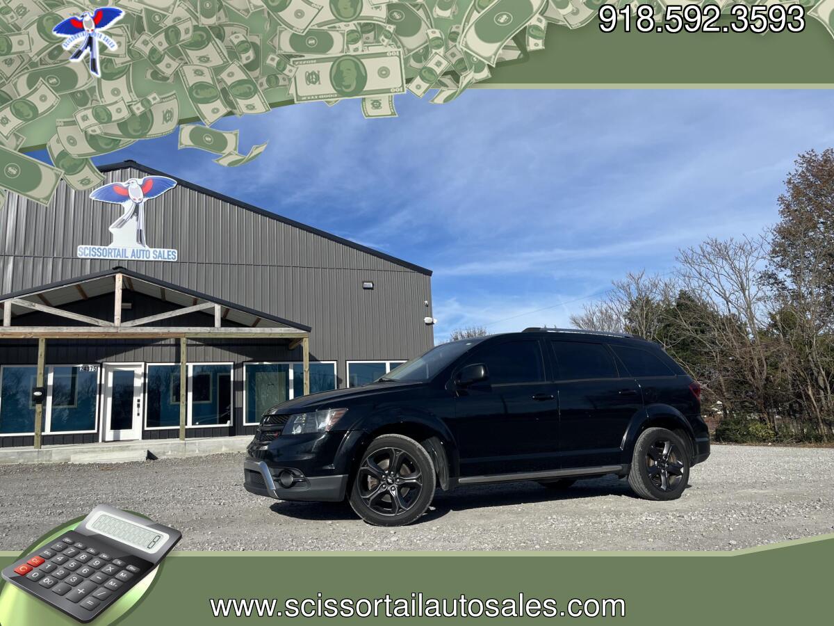 2018 BLACK Dodge Journey Crossroad AWD (3C4PDDGG3JT) with an 3.6L V6 DOHC 24V engine, 6A transmission, located at 24375 E. Hwy 51, Broken Arrow, OK, 74014, (918) 592-3593, 36.156311, -95.992752 - Photo#0